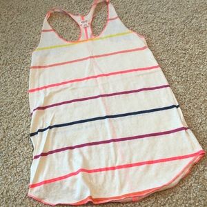 Multi-Colored Neon Stripe Tank